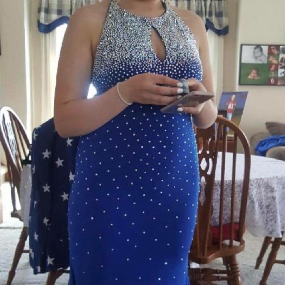 Blue jovani prom dress